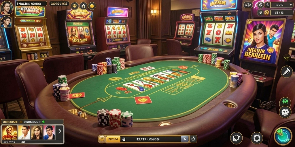 Visual permainan domino yang jelas dan mudah dipahami.