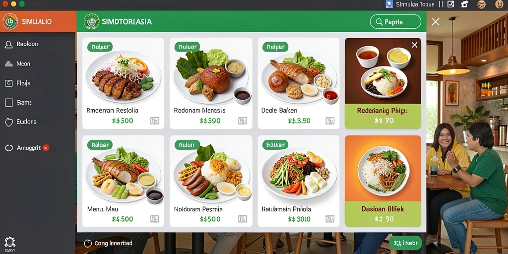 Tampilan antarmuka yang user-friendly.
